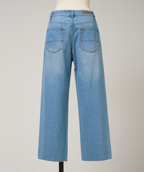 collex(コレックス)の「定番人気!美シルエット セミワイドデニム2(デニムパンツ・レディース・ホワイト/ネイビー/ブルー・1/2/3)」の13枚目の写真