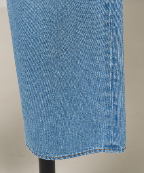 collex(コレックス)の「定番人気!美シルエット セミワイドデニム2(デニムパンツ・レディース・ホワイト/ネイビー/ブルー・1/2/3)」の14枚目の写真