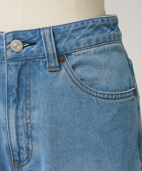 collex(コレックス)の「定番人気!美シルエット セミワイドデニム2(デニムパンツ・レディース・ホワイト/ネイビー/ブルー・1/2/3)」の16枚目の写真