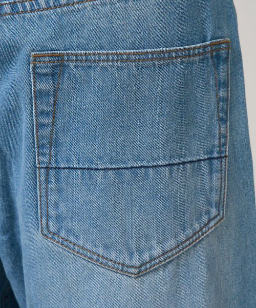 collex(コレックス)の「定番人気!美シルエット セミワイドデニム2(デニムパンツ・レディース・ホワイト/ネイビー/ブルー・1/2/3)」の18枚目の写真