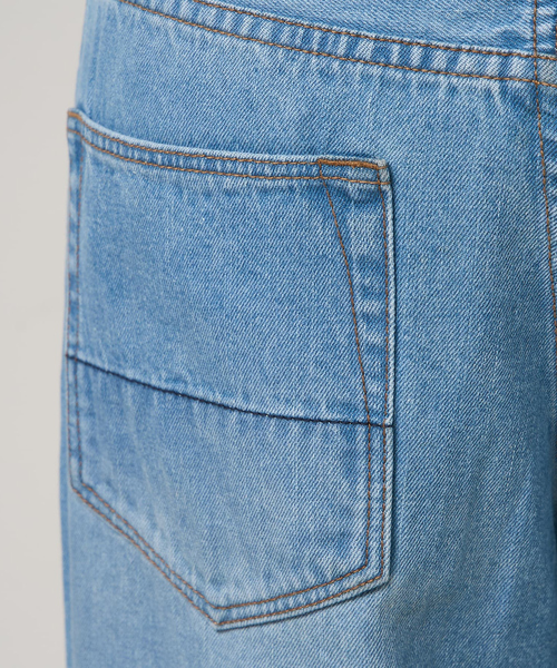 collex(コレックス)の「定番人気!美シルエット セミワイドデニム2(デニムパンツ・レディース・ホワイト/ネイビー/ブルー・1/2/3)」の19枚目の写真