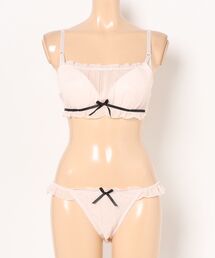 Absorle（アブソール）の「フラッフィシフォン　ブラ&ショーツセット（ブラ&ショーツ）」