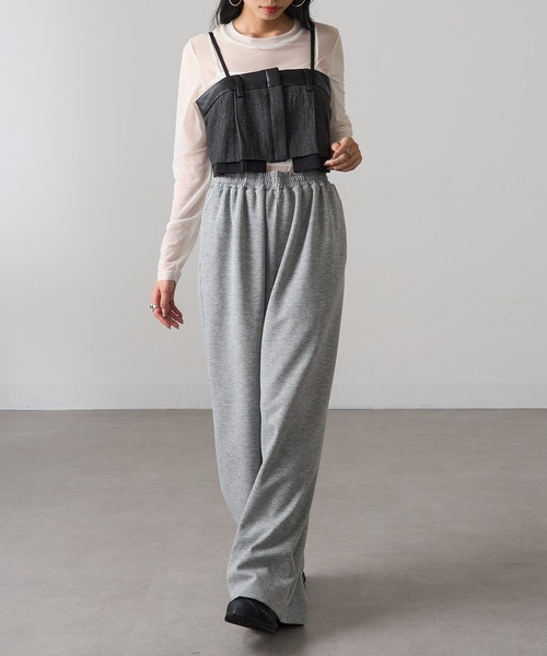 MAGASIN DE MODE Onjna(マガジンデモードオンジェナ )の「【MAGASIN DE MODE Onjna】バリアスパターンビスチェ ツイード フェイクレザー trc(キャミソール・レディース・ブラウン/ブラック/グレー・FREE)」の15枚目の写真