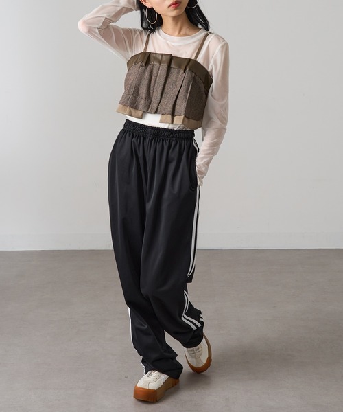 MAGASIN DE MODE Onjna(マガジンデモードオンジェナ )の「【MAGASIN DE MODE Onjna】バリアスパターンビスチェ ツイード フェイクレザー trc(キャミソール・レディース・ブラウン/ブラック/グレー・FREE)」の20枚目の写真