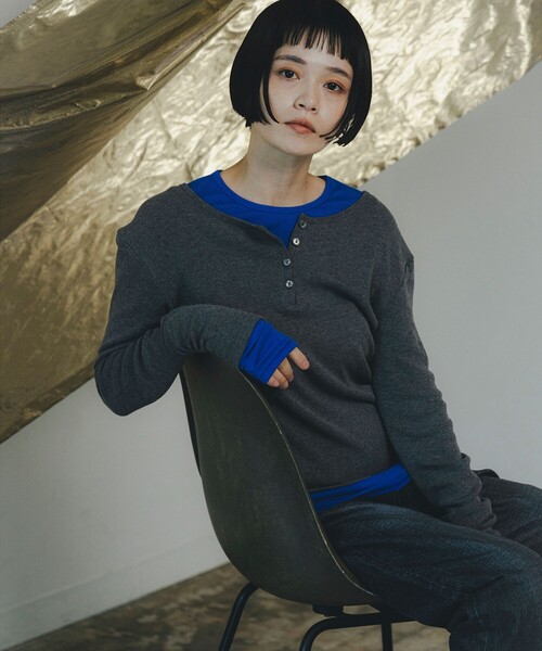 CAROLINA GLASER（カロリナ グレイサー）の「Mai / アンサンブル カットソー（Tシャツ/カットソー・レディース・グレー/ホワイト系その他5・ONE SIZE）」の17枚目の写真