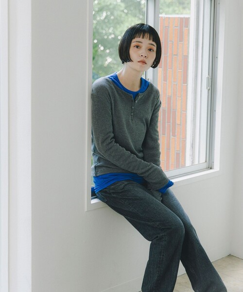 CAROLINA GLASER（カロリナ グレイサー）の「Mai / アンサンブル カットソー（Tシャツ/カットソー・レディース・グレー/ホワイト系その他5・ONE SIZE）」の18枚目の写真