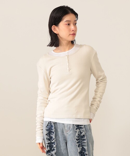 CAROLINA GLASER(カロリナ グレイサー)の「Mai / アンサンブル カットソー(Tシャツ/カットソー・レディース・ホワイト系その他5/グレー・ONE SIZE)」の16枚目の写真