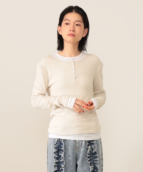 CAROLINA GLASER(カロリナ グレイサー)の「Mai / アンサンブル カットソー(Tシャツ/カットソー・レディース・ホワイト系その他5/グレー・ONE SIZE)」の10枚目の写真