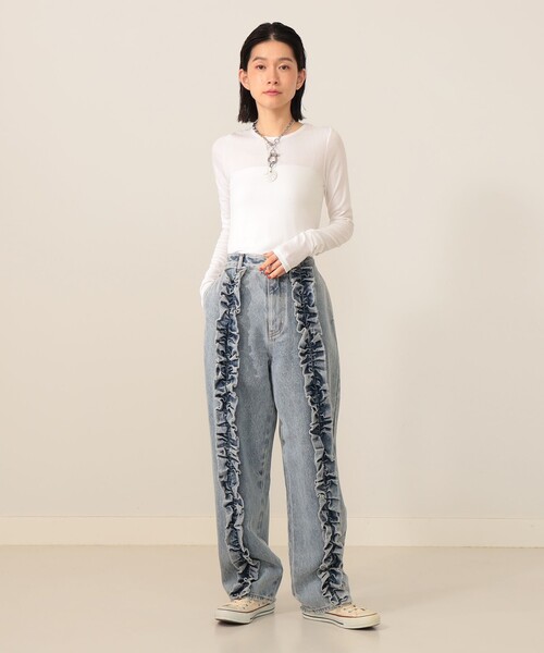 CAROLINA GLASER(カロリナ グレイサー)の「Mai / アンサンブル カットソー(Tシャツ/カットソー・レディース・ホワイト系その他5/グレー・ONE SIZE)」の20枚目の写真