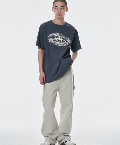 tシャツ 「UNISEX」AMES WORLDWIDE ／CIRCLE LOGO Ｔ レディース UNISEX】AMES WORLDWIDE ／CIRCLE LOGO T（Tシャツ/カットソー