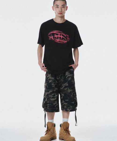 tシャツ 「UNISEX」AMES WORLDWIDE ／CIRCLE LOGO Ｔ レディース UNISEX】AMES WORLDWIDE ／CIRCLE LOGO T（Tシャツ/カットソー