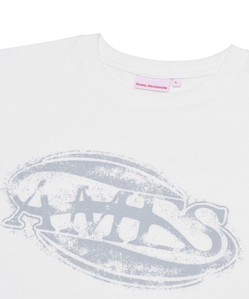 AMESWORLDWIDE（アメスワールドワイド）の「【UNISEX】AMES WORLDWIDE ／CIRCLE LOGO Ｔ（Tシャツ/カットソー・レディース・ブラック/ホワイト/ネイビー・LARGE/MEDIUM）」の11枚目の写真