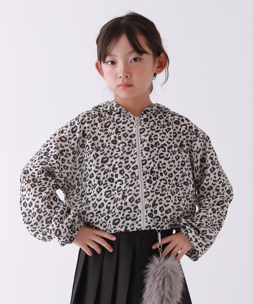10C REPIPI(ジューシーレピピ)の「【10C REPIPI】スパンボイルZIPパーカー(パーカー・キッズ・レオパード/アイボリー/ブラック・130cm/120cm/110cm)」の7枚目の写真
