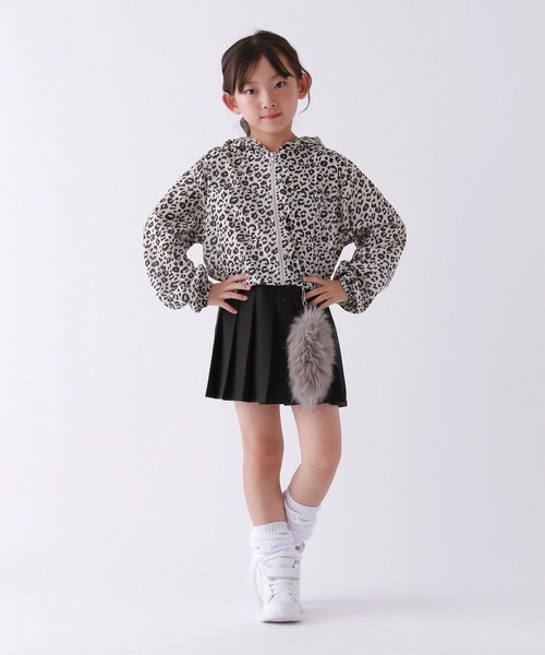 10C REPIPI(ジューシーレピピ)の「【10C REPIPI】スパンボイルZIPパーカー(パーカー・キッズ・レオパード/アイボリー/ブラック・130cm/120cm/110cm)」の8枚目の写真