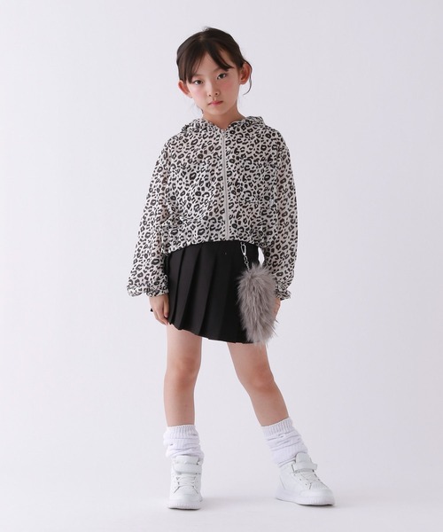 10C REPIPI(ジューシーレピピ)の「【10C REPIPI】スパンボイルZIPパーカー(パーカー・キッズ・レオパード/アイボリー/ブラック・130cm/120cm/110cm)」の9枚目の写真