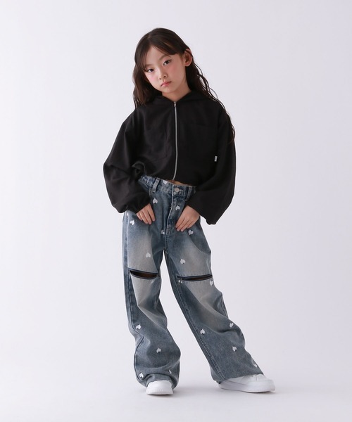 10C REPIPI(ジューシーレピピ)の「【10C REPIPI】スパンボイルZIPパーカー(パーカー・キッズ・レオパード/アイボリー/ブラック・130cm/120cm/110cm)」の12枚目の写真