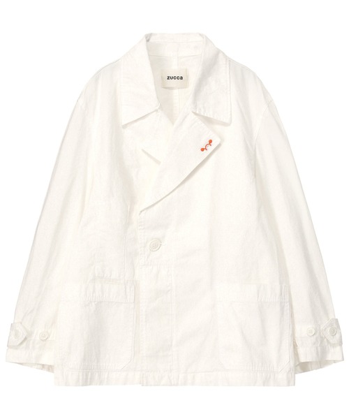 ZUCCa（ズッカ）の「(S)コットンツイル / ジャケット / (O)（テーラードジャケット・レディース・ブルー/ホワイト/ダークグレー・S size/M size）」の2枚目の写真