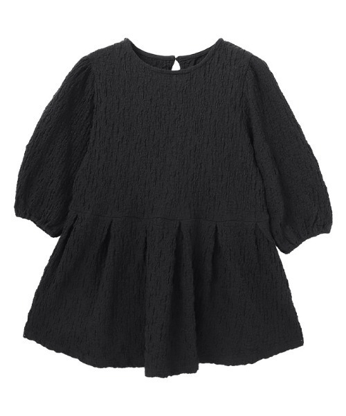 Pierrot（ピエロ）の「ふくれジャカードウエストタックトップス（Tシャツ/カットソー・レディース・ブラック/オフホワイト・L/M）」の9枚目の写真