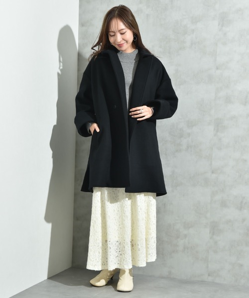 INTERPLANET（インタープラネット）の「【ＡＣＵＴＡ】軽量両面ビーバーテントコート（その他アウター・レディース・ライトベージュ/ブラック/グレー・FREE）」の16枚目の写真