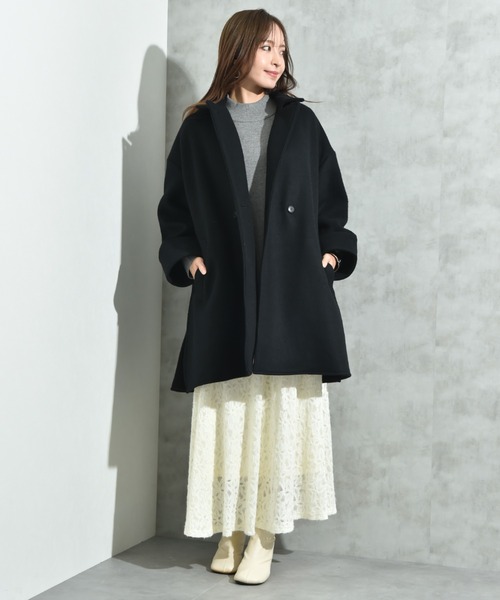 INTERPLANET（インタープラネット）の「【ＡＣＵＴＡ】軽量両面ビーバーテントコート（その他アウター・レディース・ライトベージュ/ブラック/グレー・FREE）」の17枚目の写真