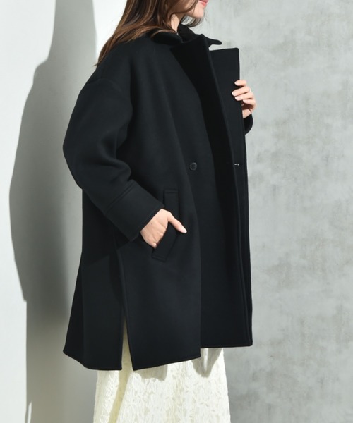 INTERPLANET（インタープラネット）の「【ＡＣＵＴＡ】軽量両面ビーバーテントコート（その他アウター・レディース・ライトベージュ/ブラック/グレー・FREE）」の11枚目の写真