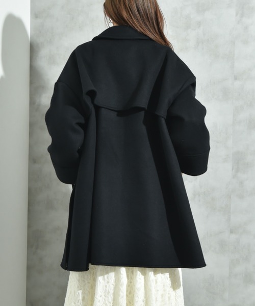 INTERPLANET（インタープラネット）の「【ＡＣＵＴＡ】軽量両面ビーバーテントコート（その他アウター・レディース・ライトベージュ/ブラック/グレー・FREE）」の13枚目の写真