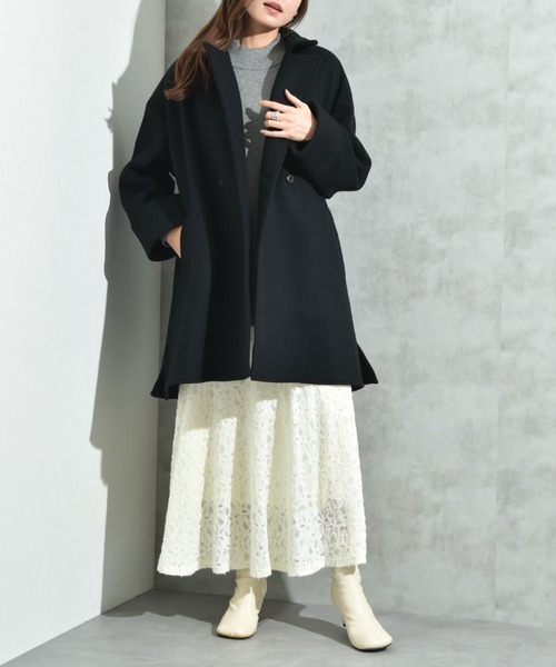 INTERPLANET（インタープラネット）の「【ＡＣＵＴＡ】軽量両面ビーバーテントコート（その他アウター・レディース・ライトベージュ/ブラック/グレー・FREE）」の18枚目の写真