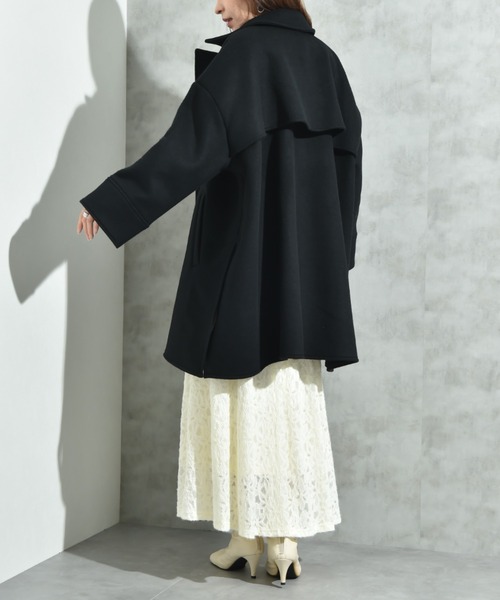 INTERPLANET（インタープラネット）の「【ＡＣＵＴＡ】軽量両面ビーバーテントコート（その他アウター・レディース・ライトベージュ/ブラック/グレー・FREE）」の19枚目の写真