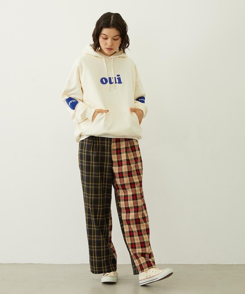 MILKFED.（ミルクフェド）の「HEART ELBOW PATCH SWEAT HOODIE（パーカー・レディース・オフホワイト/ブラック/バーガンディー・M/L）」の21枚目の写真