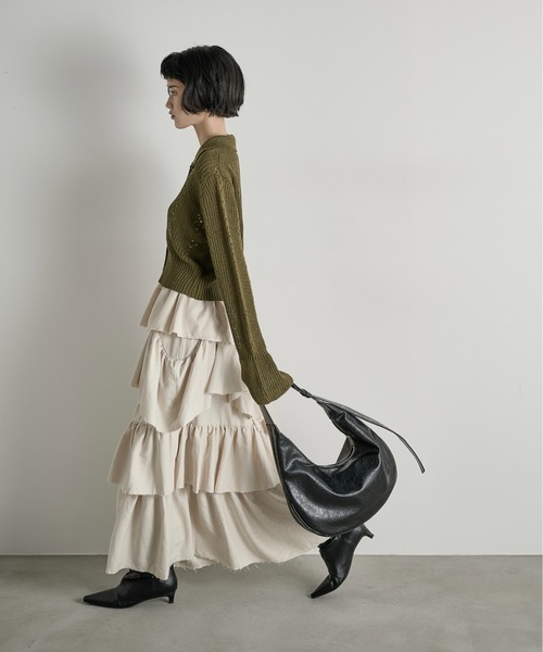 THE YOn（ザヨン）の「ハーフムーンワンショルダーバッグ（ショルダーバッグ・レディース・マスタード/セージグリーン/ブラック/ワインレッド・FREE）」の20枚目の写真