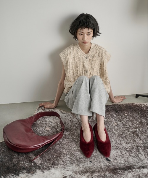 THE YOn（ザヨン）の「ハーフムーンワンショルダーバッグ（ショルダーバッグ・レディース・マスタード/セージグリーン/ブラック/ワインレッド・FREE）」の12枚目の写真