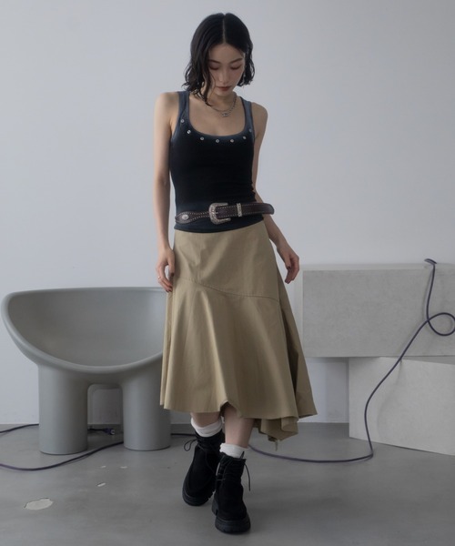 VACANCY(ヴァカンシー)の「スプレー配色カップ付きタンク(Tシャツ/カットソー・レディース・ブラック/ホワイト/レッド・FREE)」の16枚目の写真