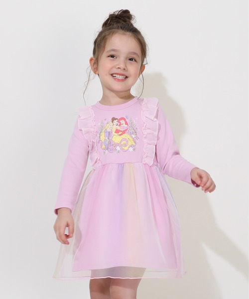 セール】ディズニー プリンセス / フリルドッキングワンピース 0772K