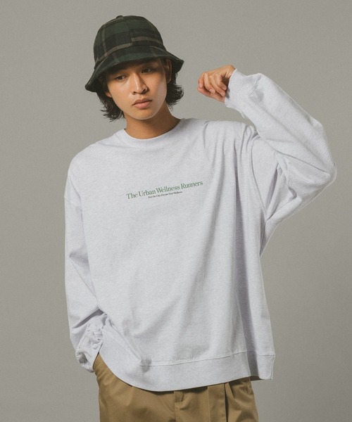 RAGEBLUE(レイジブルー)の「10s/ロゴプリントスウェットロンT(Tシャツ/カットソー・メンズ・ブラック/グリーン/ホワイト・LARGE/MEDIUM)」の2枚目の写真