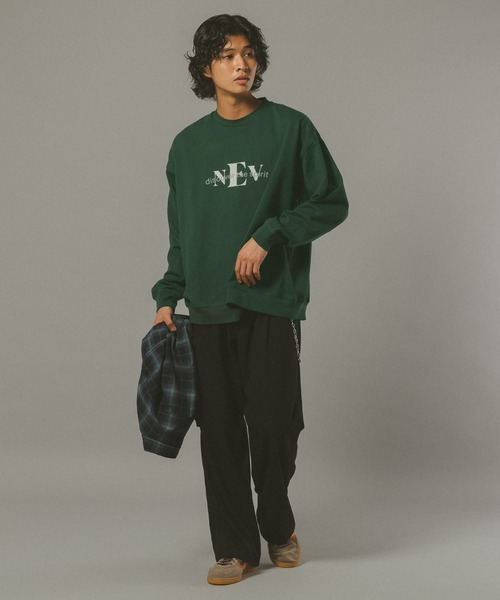 RAGEBLUE(レイジブルー)の「10s/ロゴプリントスウェットロンT(Tシャツ/カットソー・メンズ・ブラック/グリーン/ホワイト・LARGE/MEDIUM)」の14枚目の写真