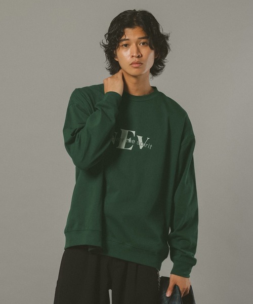 RAGEBLUE(レイジブルー)の「10s/ロゴプリントスウェットロンT(Tシャツ/カットソー・メンズ・ブラック/グリーン/ホワイト・LARGE/MEDIUM)」の18枚目の写真