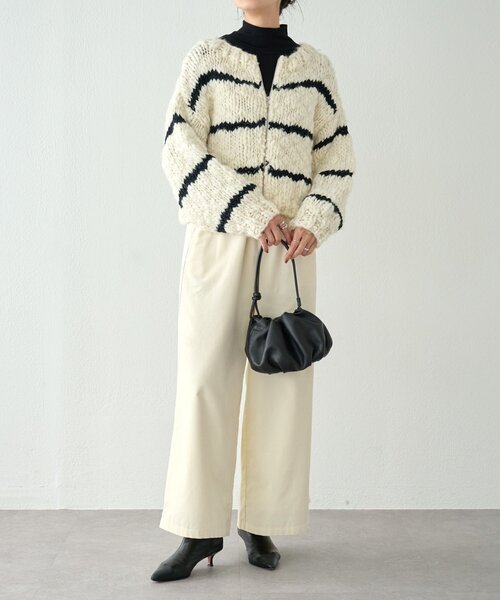 BEARDSLEY（ビアズリー）の「《15 quinze》サイドラインコーデュロイパンツ（その他パンツ・レディース・アイボリー/キャメル・FREE）」の15枚目の写真