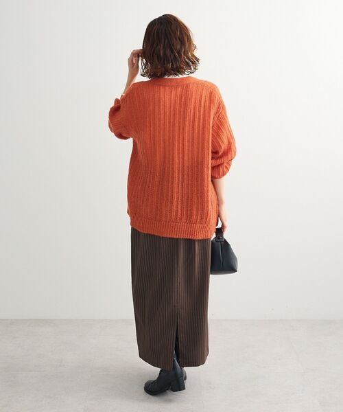 Green　Parks（グリーンパークス）の「ウエストレイヤーボックスプリーツスカート（スカート・レディース・チャコールグレー/ブラック/ブラウン・FREE）」の6枚目の写真