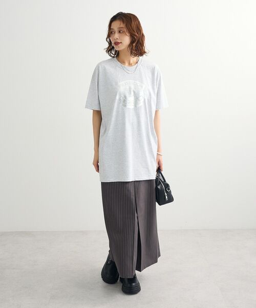 Green　Parks（グリーンパークス）の「ウエストレイヤーボックスプリーツスカート（スカート・レディース・チャコールグレー/ブラック/ブラウン・FREE）」の8枚目の写真