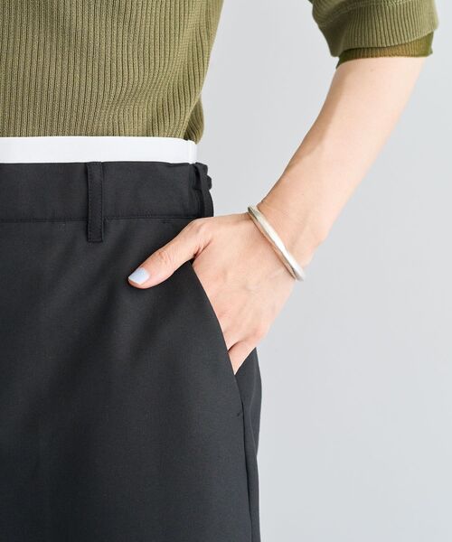 Green　Parks（グリーンパークス）の「ウエストレイヤーボックスプリーツスカート（スカート・レディース・チャコールグレー/ブラック/ブラウン・FREE）」の20枚目の写真