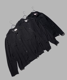 TOWNCRAFT（タウンクラフト）の「TOWNCRAFT / タウンクラフト 50S BLACK LOOP COLLAR SHIRT オープンカラー ループカラー シャツ レーヨン コットン コーデュロイ（シャツ/ブラウス）」
