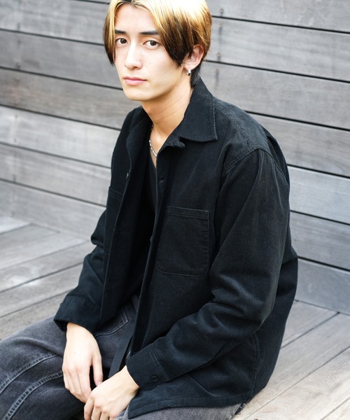 セール】TOWNCRAFT / タウンクラフト 50S BLACK LOOP COLLAR SHIRT