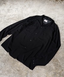 TOWNCRAFT | TOWNCRAFT / タウンクラフト 50S BLACK LOOP COLLAR SHIRT オープンカラー ループカラー シャツ レーヨン コットン コーデュロイ(シャツ/ブラウス)
