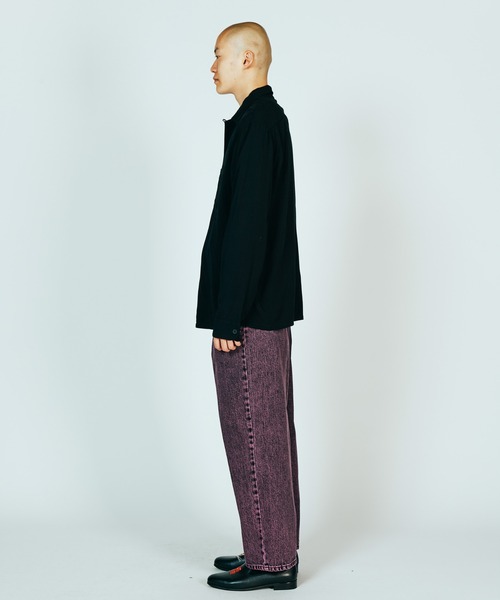 セール】TOWNCRAFT / タウンクラフト 50S BLACK LOOP COLLAR SHIRT