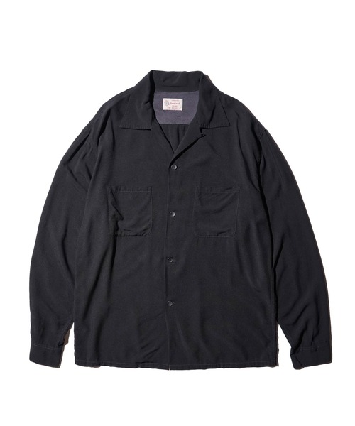 TOWNCRAFT / タウンクラフト 50S BLACK LOOP COLLAR SHIRT オープン