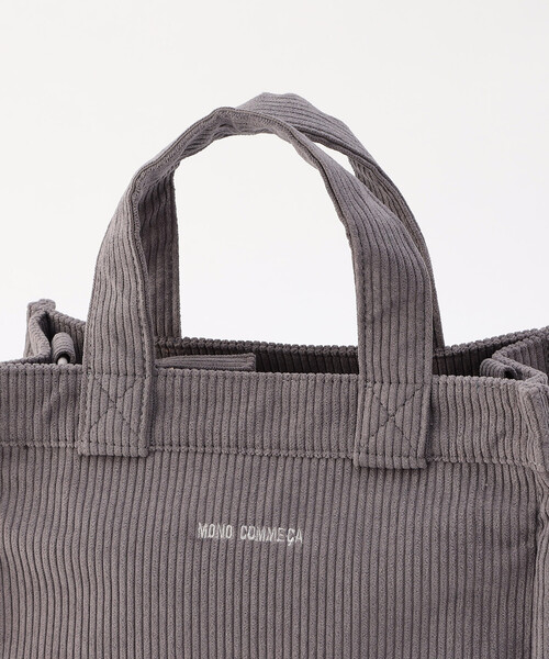 MONO　COMME CA（モノコムサ）の「コーデュロイミニトート（トートバッグ・レディース・ブルー/チャコール/キャメル/ブラック・FREE）」の12枚目の写真