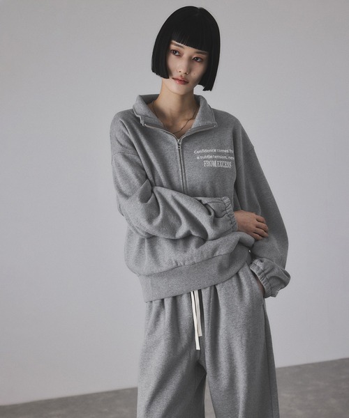 アダムエロペ　トレーナー スウェット 「サステナブル」ハーフスリーブスウェット ADAM ET ROPE' トレーナー スウェット 「サステナブル」ハーフ