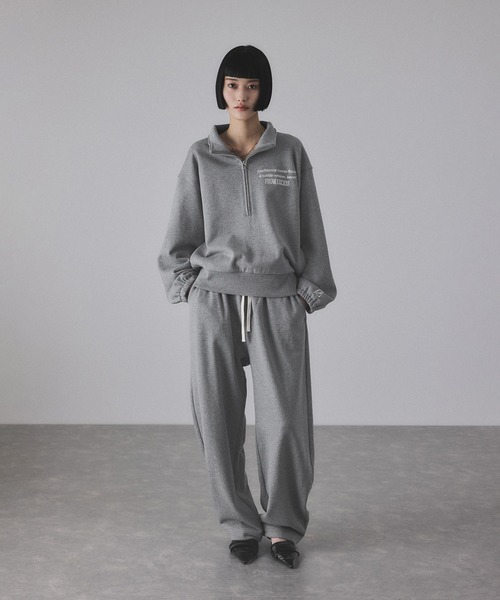 セール】【サステナブル】ハーフジップスウェット（スウェット）｜ADAM