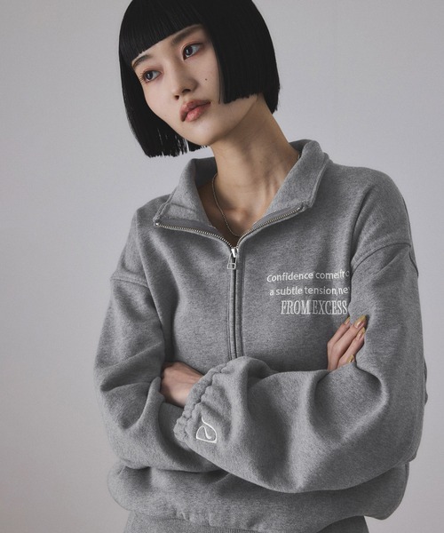 セール】【サステナブル】ハーフジップスウェット（スウェット）｜ADAM