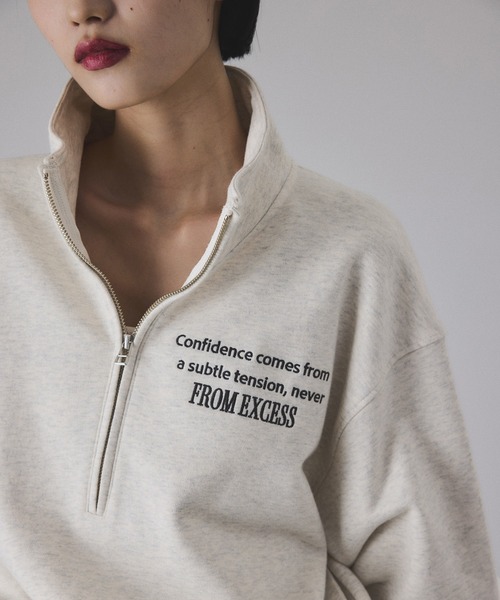 セール】【サステナブル】ハーフジップスウェット（スウェット）｜ADAM